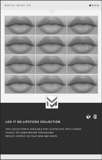 .: MAVEN :. LOV IT HD LIPSTICKS COLLECTION DEMO