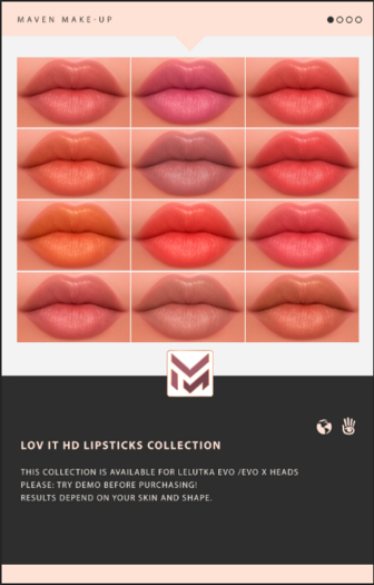 .: MAVEN :. LOV IT HD LIPSTICKS COLLECTION