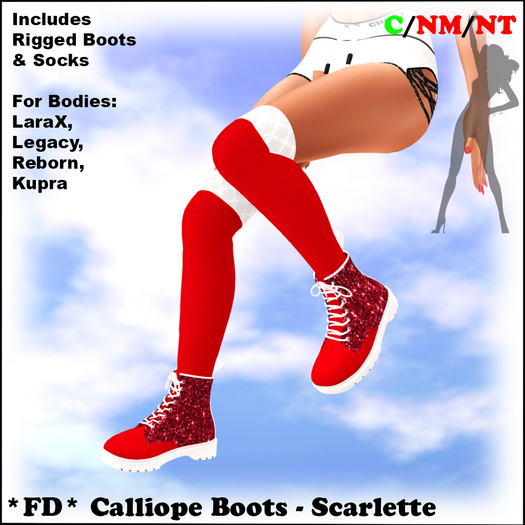 *FD* Calliope Boots [Boxed] Scarlette