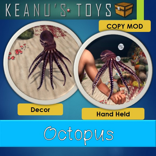 Octopus Decor and Hand Held
