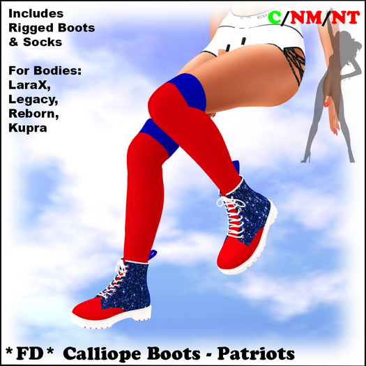 *FD* Calliope Boots [Boxed] Patriots