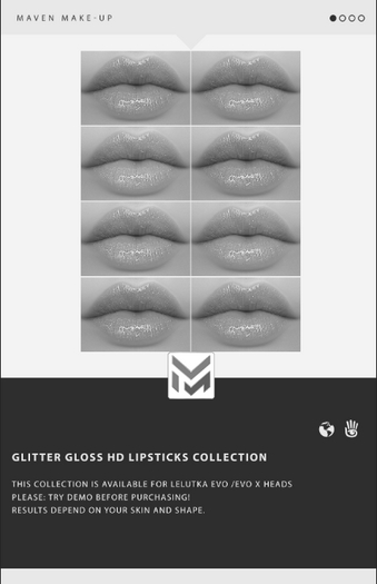 .: MAVEN :. GLOSS GLITTER HD LIPSTICKS COLLECTION DEMO