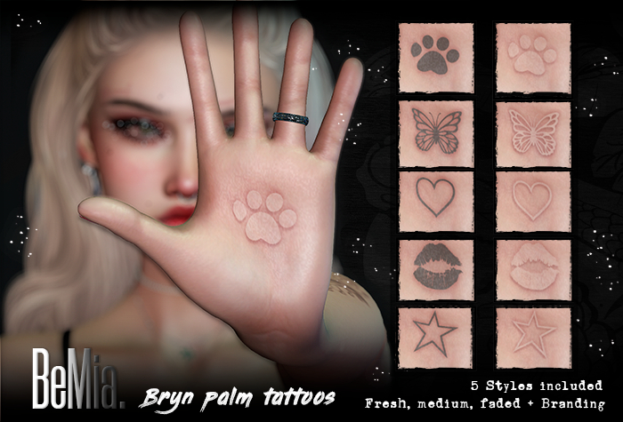 BeMia. Bryn palm tattoos