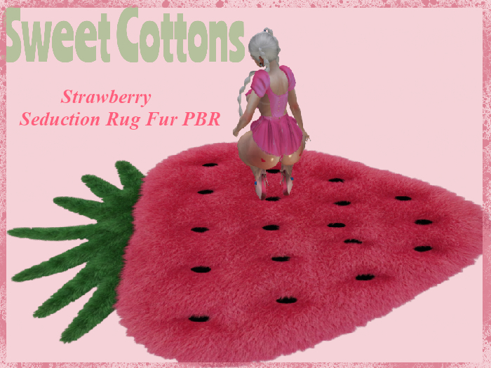 .Sweet Cotons.Strawberry seduction  Carpet Rug