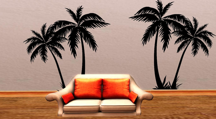 Wall Decal Decor Art Sticker Palm Tree 1.1