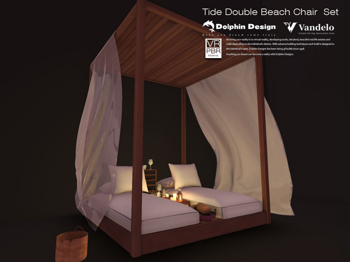 [Dolphin Design]Tide Double Beach Chair Set