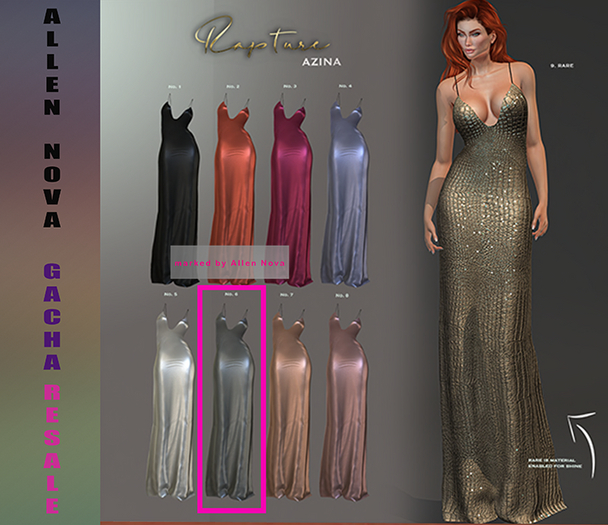 6.RAPTURE Dress Azina Lara Steel - Maitreya - SALE !