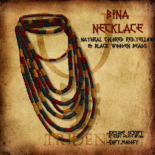Bina Necklace [Red]