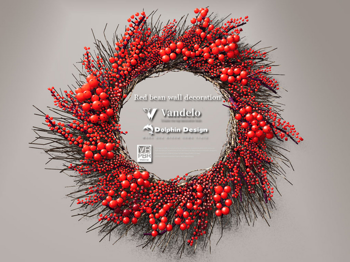 [vandello]Red bean wall decoration