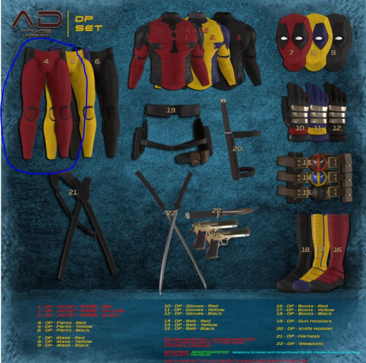 [AD] ATMOS DESIGN - DP - 04 PANTS Red (LEGACY)