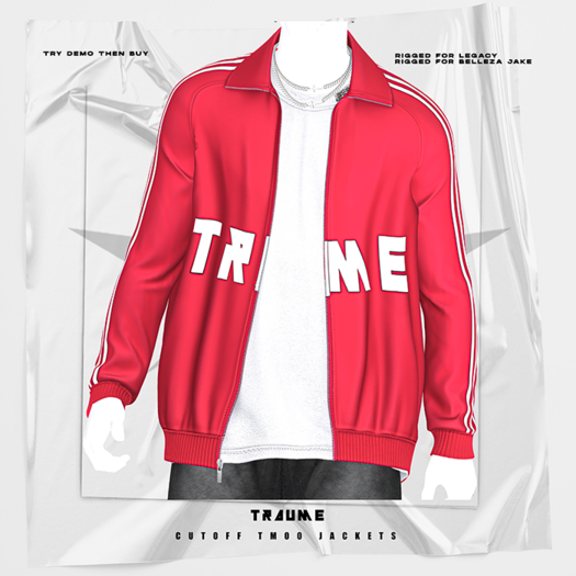 [Traume] CutOff TM00 Jacket Red