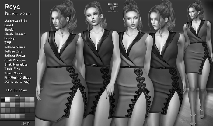 R.F. - Roya Dress v2 UD. W/hud DEMO Demo