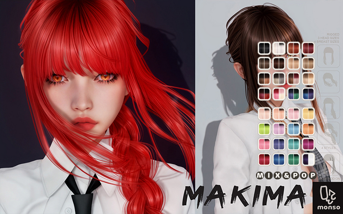 [monso] Makima Hair /Mix & Pop