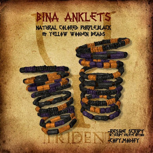 Bina Anklets [Purple]