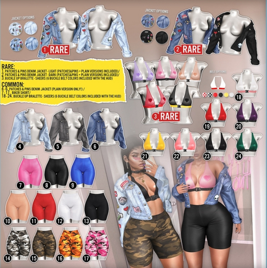 3. .:villena:. - (Maitreya) - Buckle Up Bralette - Sheers RARE