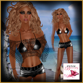 Cape Coral black - Pink Butterfly