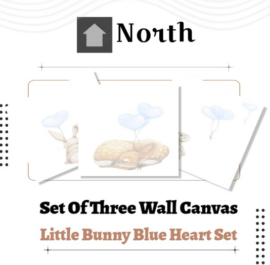 {North}Little Bunny Blue Heart