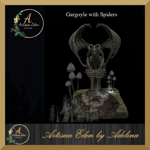 Gargoyle With Spiders