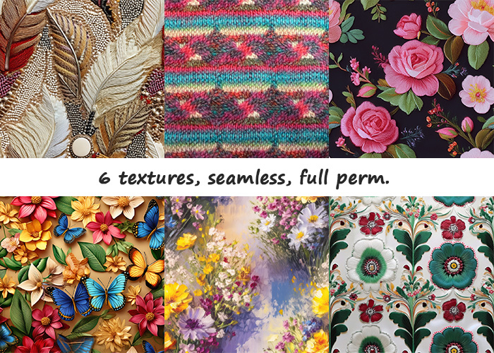 6  Seamless  Textures  Mix 5 FP