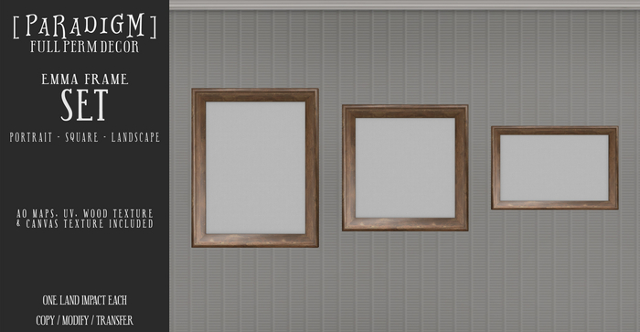 [PARADIGM] Emma Frames Full Perm Template