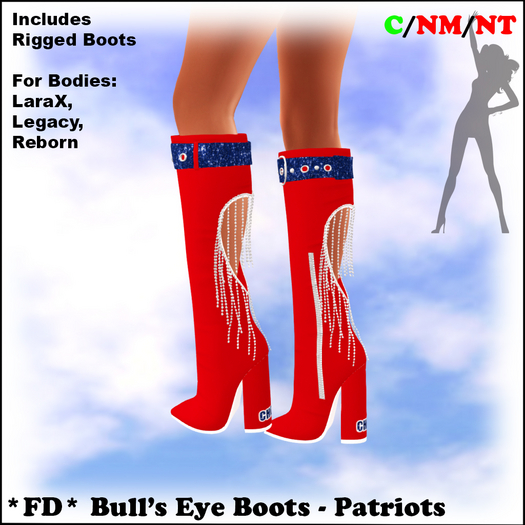 *FD* Bull's Eye Boots [Boxed] Patriots