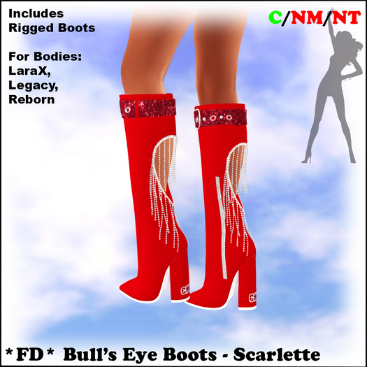 *FD* Bull's Eye Boots [Boxed] Scarlette