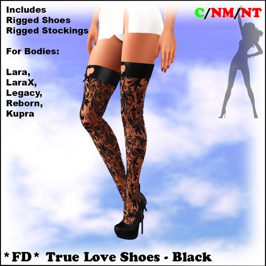 *FD* True Love Shoes [Boxed] Black