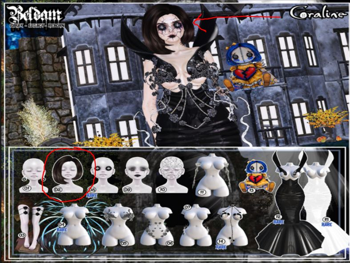 [SD} SUGAR DOLLS - BELDAM - 02 BELDAM HAIR 