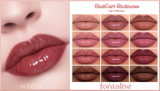 Fontaine Cosmetics - BadGirl Lip Realness Collection