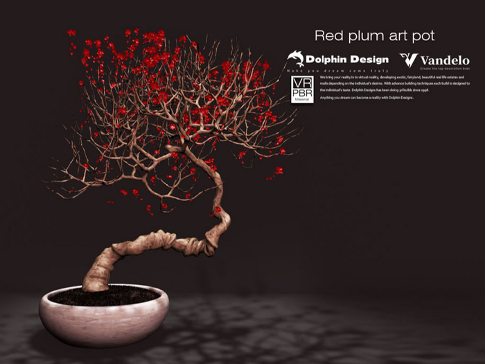 [vandelo]Red plum art pot