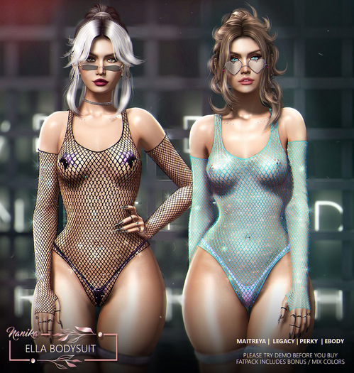 NANIKA - Ella Bodysuit - D.Blue