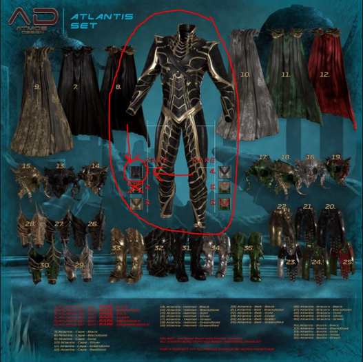 [AD] ATMOS DESIGN - Atlantis - 01 SUIT Black (RARE) (SLINK)