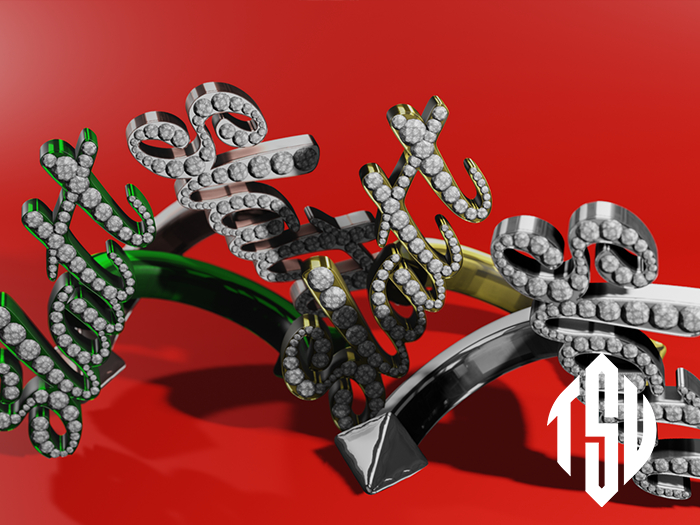 TSU -  " SLATTT EYEBROW RING " UNISEX