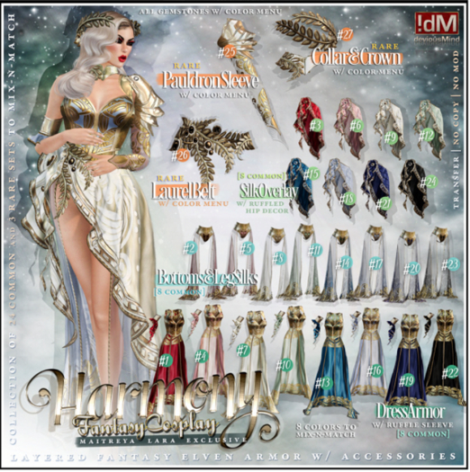 !dM Harmony set RARES 25-26-27