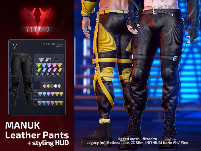 veyard MANUK Leather Pants - HUD A