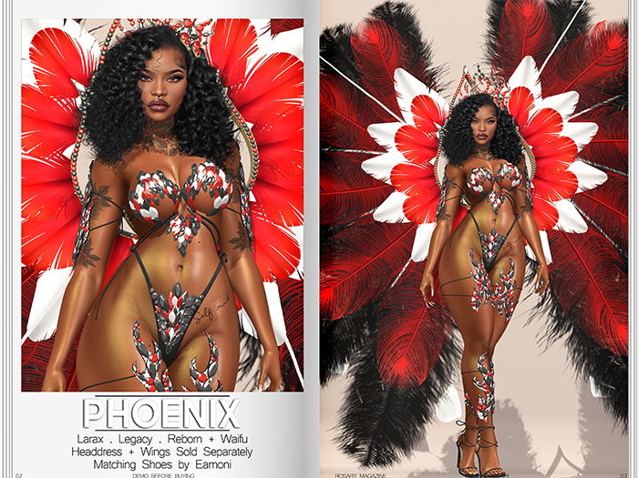 Rosary. Phoenix . Set Black