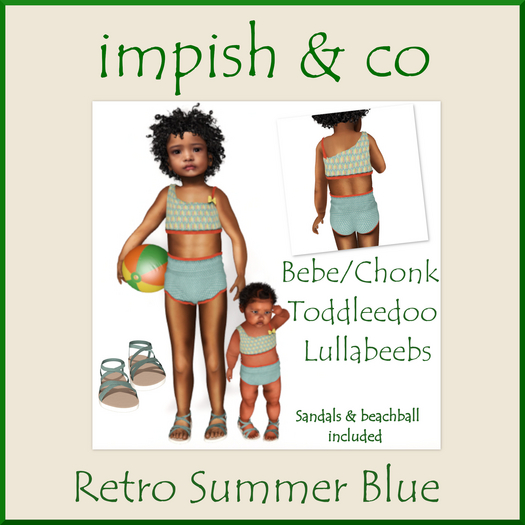 impish & co ~ Retro Summer Blue BOX
