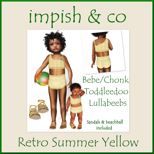 impish & co ~ Retro Summer Yellow BOX