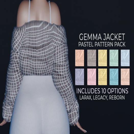 epoch - [pack] - gemma - jacket - pastel pattern