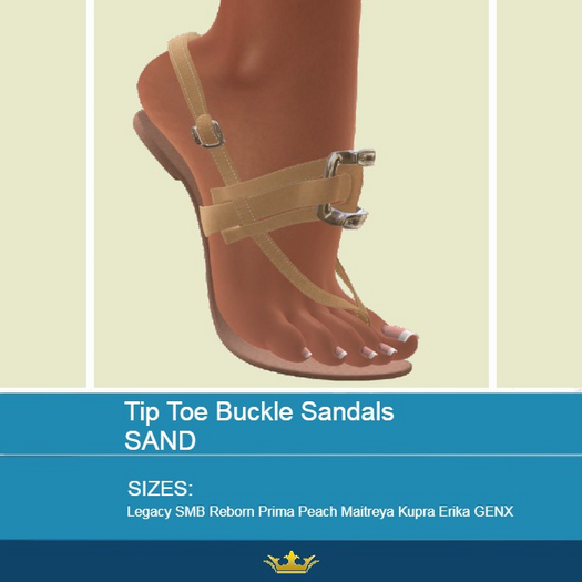 SAND TIP TOE BUCKLE SANDALS (ADD)