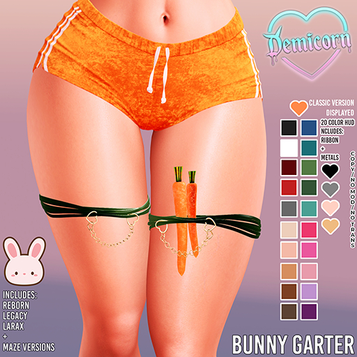 DEMICORN - BUNNY GARTER - CLASSIC