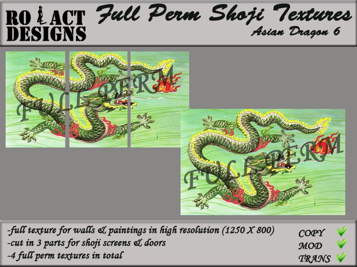 ..::RO!ACT::..DESIGNS Full Perm Asian Shoji Textures-Dragon 6