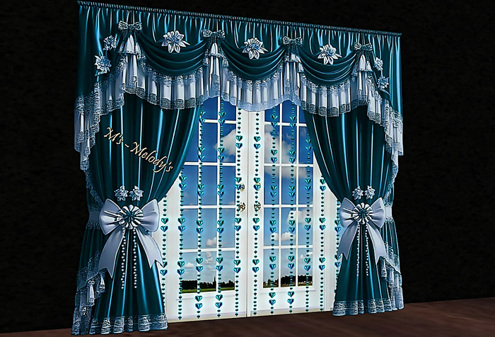 M's - Curtain - Eleonora 02A +  with light curtain  