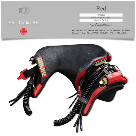 :::SOLE::: SA - Collar SE (Red)