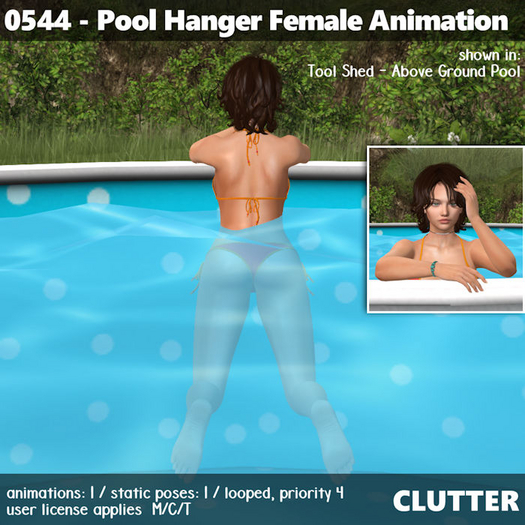Clutter - 0544 - Pool Hanger Female Animation