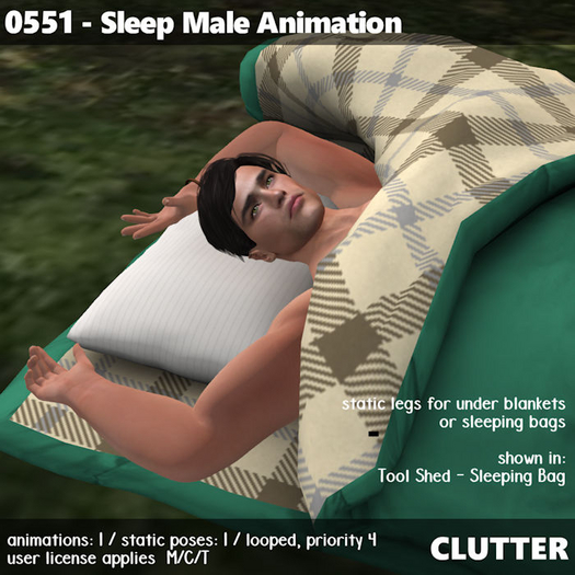 Clutter - 0551 - Sleep Male Animation
