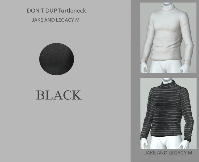 DON'T DUP Turtleneck ''BLACK''