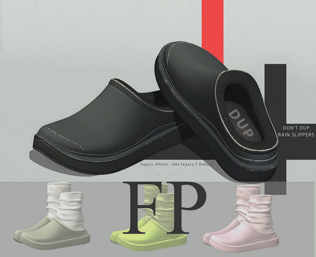 DON'T DUP RAIN SLIPPERS ''FP''