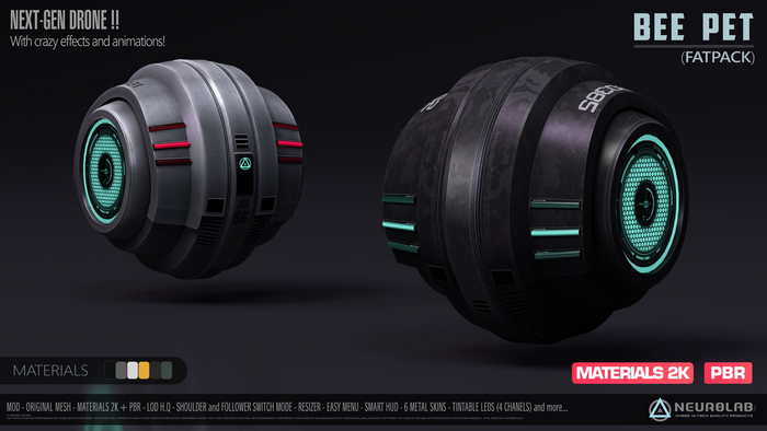 PET COMPANION - BEE (FATPACK +PBR) (SHOULDER/FOLLOWER/RC/RP MODE) [Neurolab Inc.]
