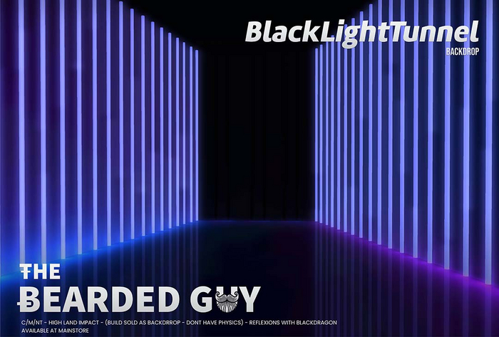 Black Light Tunnel Backdrop - The Bearded Guy